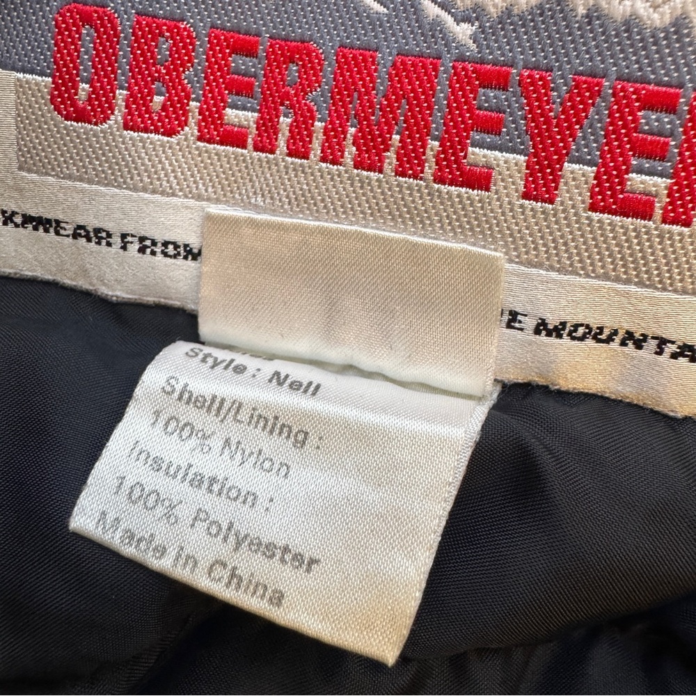 Obermeyer Ski Jacket | Vintage Zip Up Winter Puffy Coat Medium 80s Size 12 - Picture 9 of 13